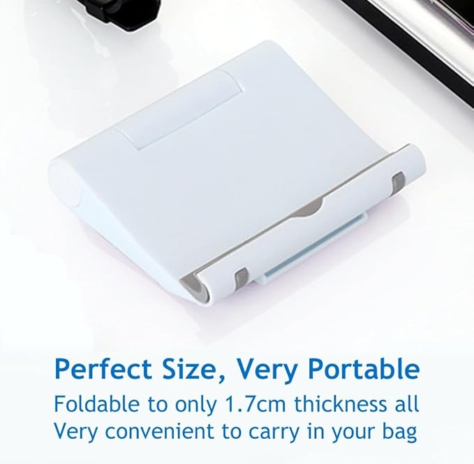 Cell Phone Stand for Desk Foldable Cell Phone Holder Desk Tablet Holder Mobile - Image 7