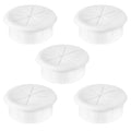 2" White Desk Grommet, JTemgle Flexible Cable Grommet Rubber Cable Hole Cover by JTemgle