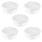 2" White Desk Grommet, JTemgle Flexible Cable Grommet Rubber Cable Hole Cover by JTemgle