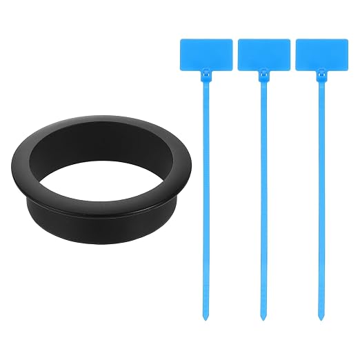 uxcell Desk Grommet, 2-3/16" Zinc Alloy Cable Hole Cover Wire Cord Organizer by uxcell