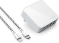 Nekmit USB C Charger, 52W 4-Port Thin Flat Fast Wall Charger by Nekmit