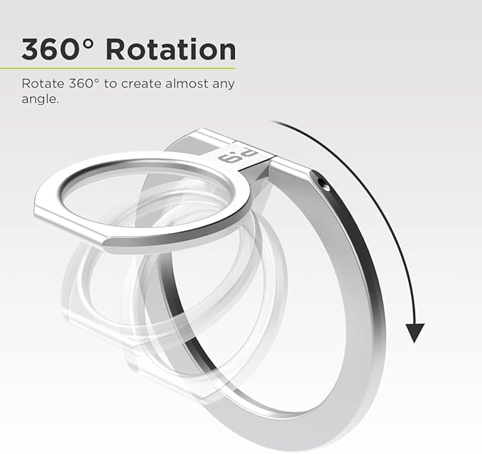 PureGear Magnetic Phone Grip Ring Stand, Magnetic Phone Ring Holder - Image 5