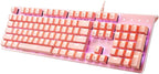 i-rocks K75M Illuminated Mechanical Keyboard, 104 Keys, PBT Keycaps, Backlit by i-rocks