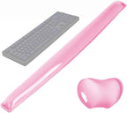 Silicone Gel Keyboard Wrist Rest Set Plus Keyboard & Mouse Wrist Support Pad by ABRONDA