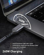 Maxonar Thunderbolt 4 Cable, 240W Thunderbolt Cable 40Gbps Sync 8K/5K@60Hz - Image 4