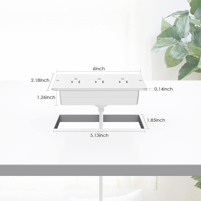 Conference Recessed Power Strip Socket Waterproof, Conference Table Splash - Image 7