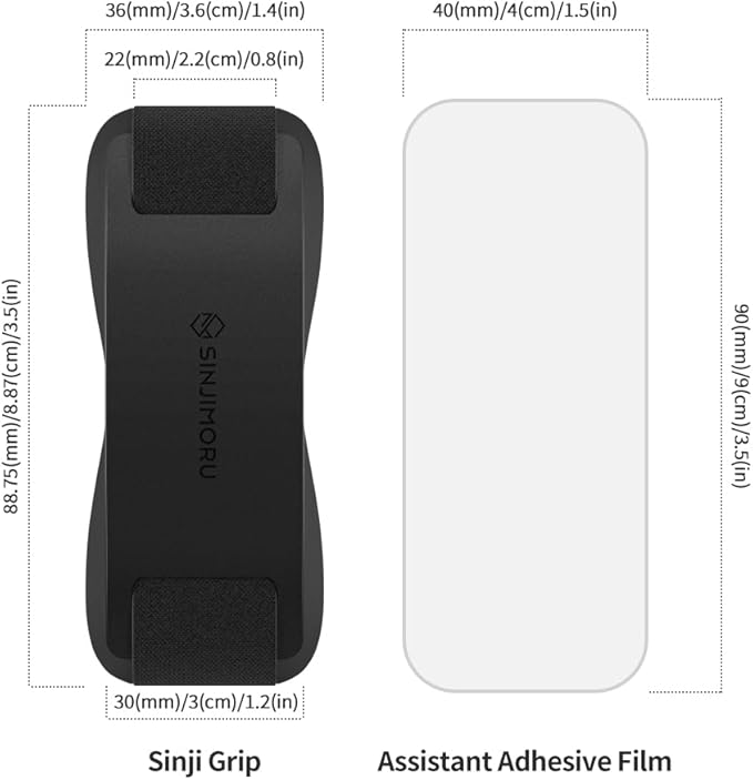 Sinjimoru Phone Grip with Silicone Band – Comfortable One-Hand Holder & - Image 7