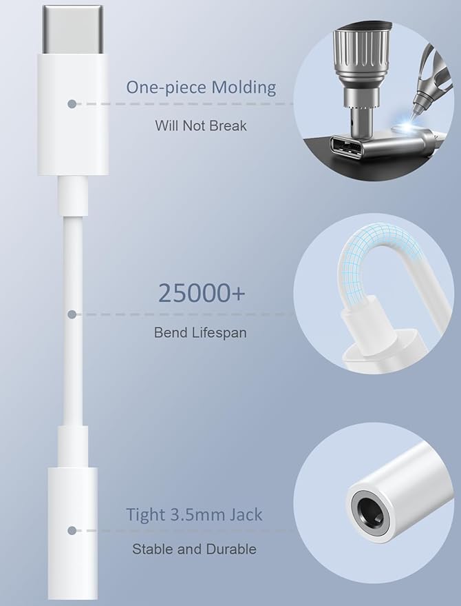 USB-C to 3.5mm Audio Headphone Adapter - Image 5