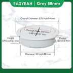 2 Pcs Desk Grommet 3-1/8" / 80 mm, Desk Hole Cover - Image 9