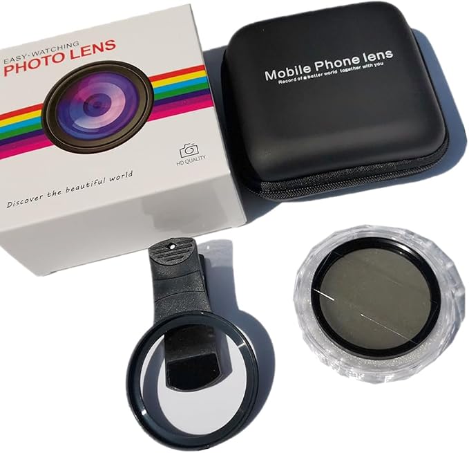 EMVANV 52mm Clip-on CPL Phone Camera Lens Filter, Phone Lens Filter Kit - Image 2