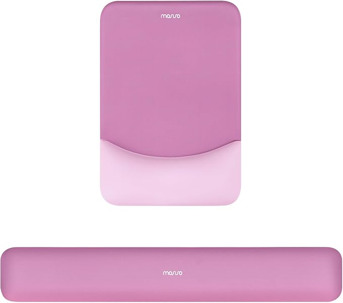 MOSISO Wrist Rest Support for Mouse Pad&Keyboard Set, Rectangular Ergonomic by MOSISO
