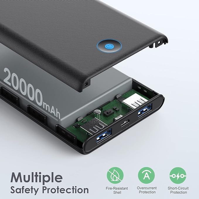 Portable Charger Power Bank 20000mAh, Ultra Slim Portable Phone Charger - Image 6