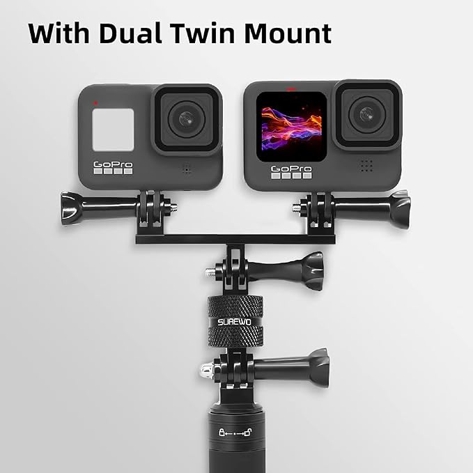 Aluminum 360 Degree Rotation Camera Mount, Metal Bracket Adapter Compatible - Image 6
