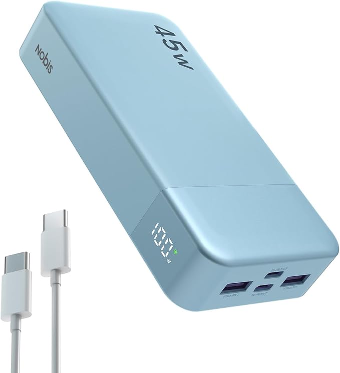 NOBIS Portable Charger, 20000mAh Power Bank, 45W Power Bank Fast Charging by NobisPowerbank