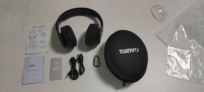 TUINYO Bluetooth Headphones Wireless, Over Ear Stereo Wireless Headset 40H - Image 10
