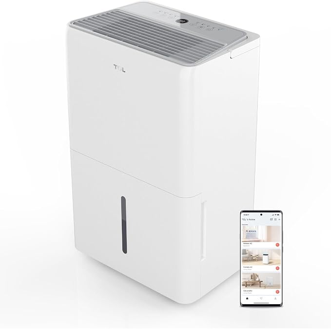 TCL 4500 Sq. Ft. 50-Pint Smart Dehumidifier, Energy Star 2024, Including by TCL