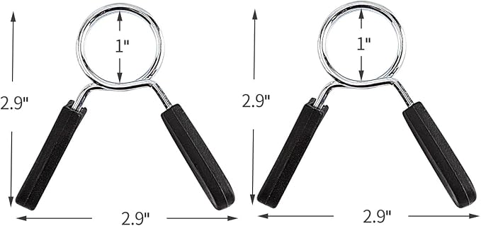 Barbell Clamps Dumbbell Spring Clip Circlip Collars 1 Inch Weight Bars Clips - Image 2