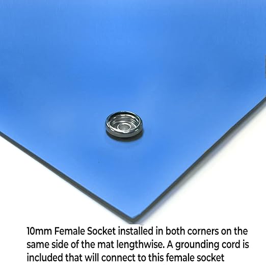 RubberStat Dual Layer ESD Compliant Workstation Rubber Table Mat Kit, Cell - Image 2