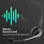 Wantek Monaural Corded USB Headsets - Image 5