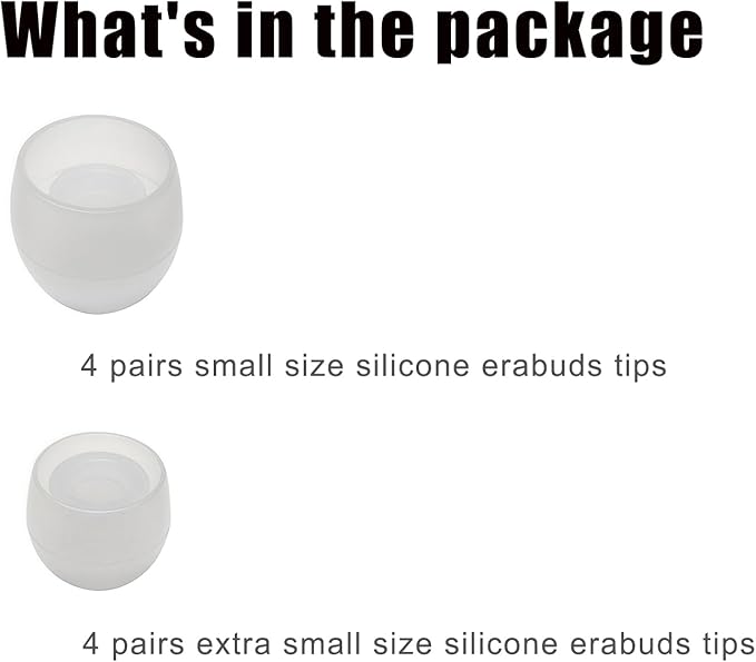 8 Pairs Extra Small Earbuds Tips, Silicone Ear Tips Universal, Silicone Earbud - Image 6