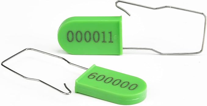 50PCS Plastic Padlock Security Seals Metal Wire Padlocks Electric Meter Lockout - Image 2