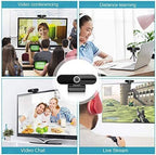 4K Webcam, HD Webcam 8MP- Laptop PC Desktop Computer Web Camera - Image 5