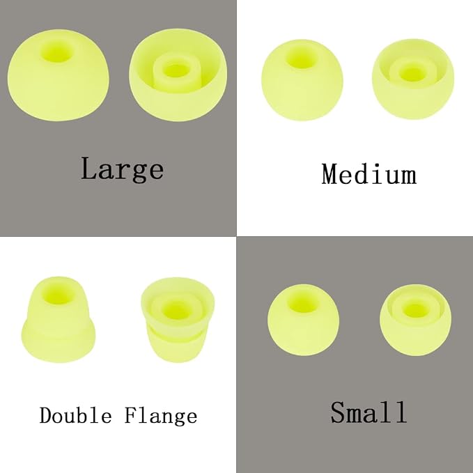 4 Pairs Silicone Replacement Earbud Tips Earbud Cap Compatible - Image 3