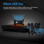 Quiet 80mm USB Fan, 5V USB Portable Cooling Fan - Image 2