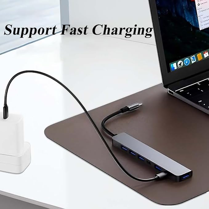 Multiport USB C Adapter, 7 in 1 USB C Docking Station - Image 2