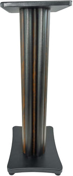 Rockville SS28D Premium 28" Dark Wood Speaker Stands, Solid MDF, Dual Top Plates - Image 2