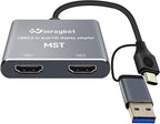 USB to HDMI Adapter for 2 Monitors-USB3.0 to Dual hdmi for 3 Monitors-USB to by WinRaybot