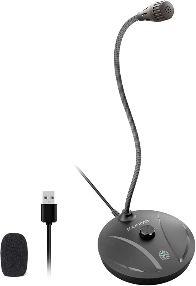 JOUNIVO USB Microphone for Computer, PC/Laptop Mic, Mute Button by JOUNIVO
