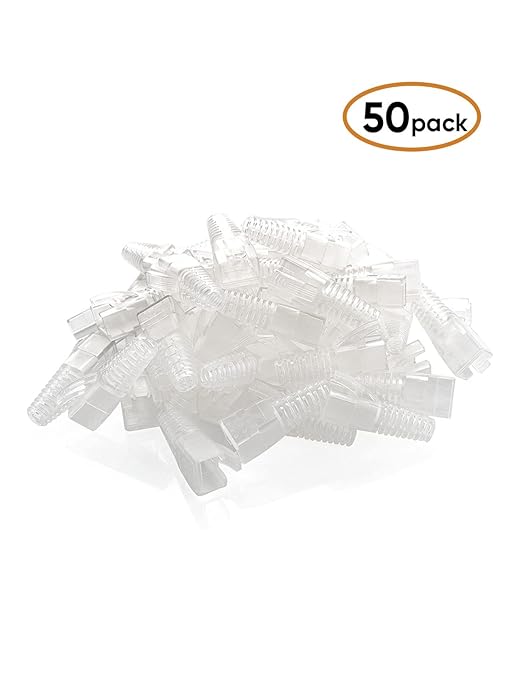 CableCreation RJ45 Ethernet Network Cable Strain Relief Boot 50-Pack Fits Cat5 - Image 7