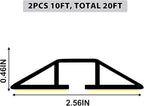 20Ft Cord Cover Heavy Duty Cable Protector 3 Channels Contains Cords Cables and - Image 2