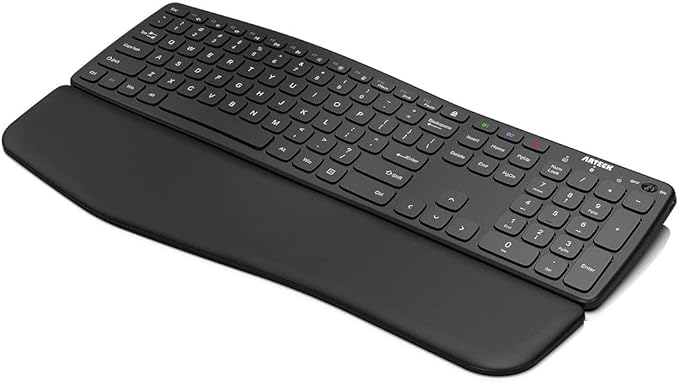 Arteck Bluetooth Keyboard Universal Wave Comfortable Keypad by ARTECK