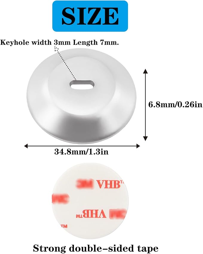 Security Lock Plate Self-Adhesive Plate - Image 2