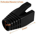 100Pack RJ45 Boot Cover, Cat5 Cat6 Cat6A Ethernet Network Cable Strain Relief - Image 2