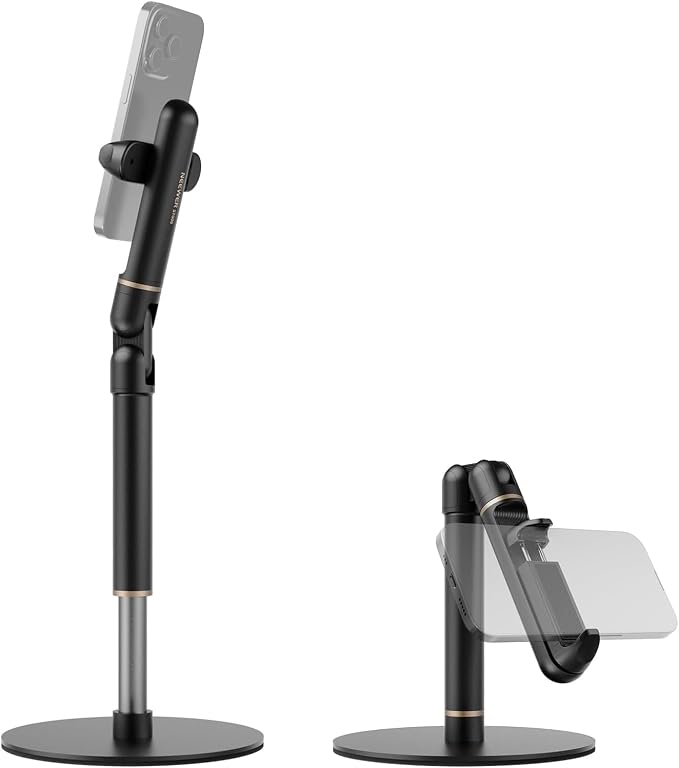 NEEWER Basics Cell Phone Stand for Desk, Adjustable Phone Holder Clamp by Neewer