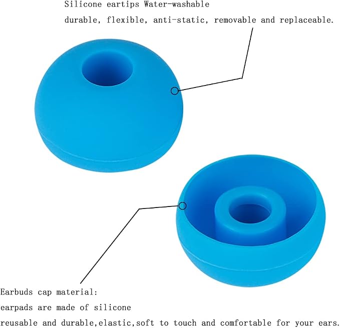 Silicone Earbud Tips Replacement Eartips Earbuds Cap Eartips Tips Compatible - Image 6