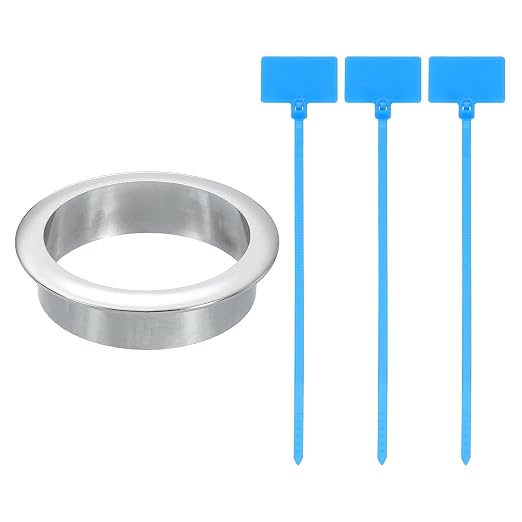uxcell Desk Grommet, 2-3/8" Zinc Alloy Cable Hole Cover Wire Cord Organizer by uxcell