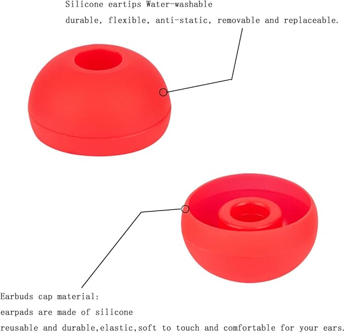Earbud Replacement Tips Silicone Ear Tips Compatible - Image 6