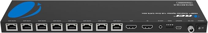 OREI HDMI Extender Splitter 1 in 8 Out Over CAT6/7 Cable 4K@30Hz - Image 4
