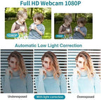4K Webcam, HD Webcam 8MP- Laptop PC Desktop Computer Web Camera - Image 2
