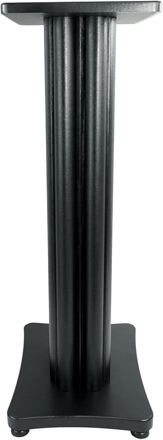 Rockville Pair SS28B Premium Black Wood Grain 28" Home Speaker Stands, 100lb - Image 2