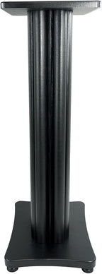 Rockville Pair SS28B Premium Black Wood Grain 28" Home Speaker Stands, 100lb - Image 2