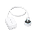 TROND 360° Rotating Flat Plug Extension Cord Surge Protector 1.5ft, Small Power by TRONDOfficial