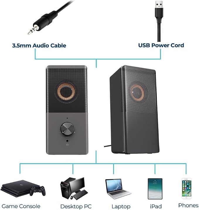 ROSON Computer Speaker, Compact Size Speaker - Image 7