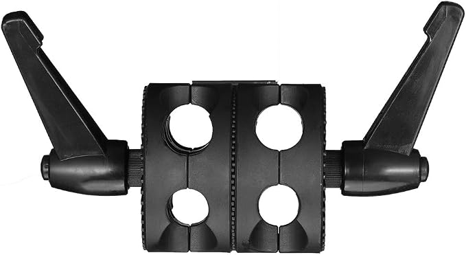 Dual Head Grip Swivel Clamp Head Holder Bracket Compatible - Image 7