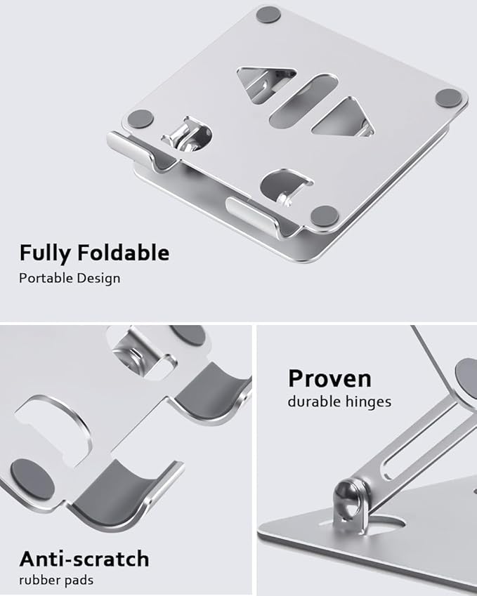 Tablet Stand Holder for Desk, Adjustable Desktop Tablet Holder, Foldable - Image 5