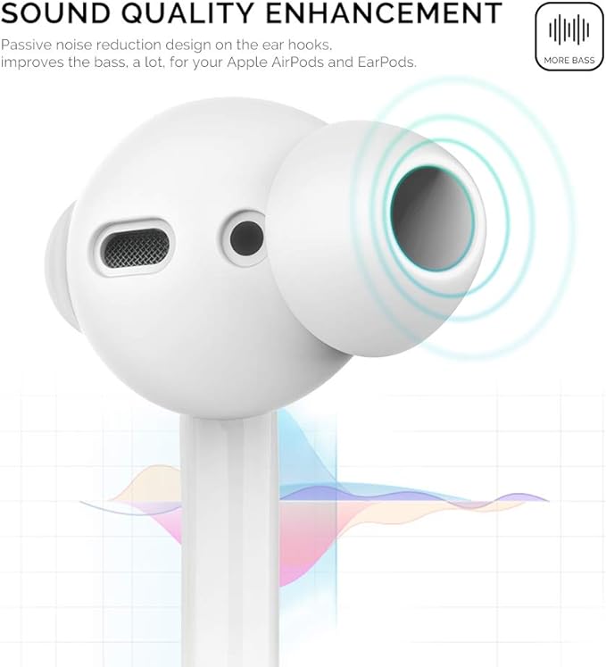 AhaStyle 3 Pairs Ear Tips Silicone Earbuds Cover Compatible - Image 3